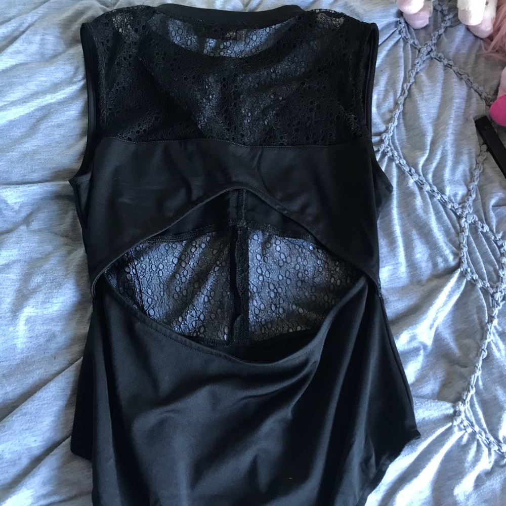 LF black bodysuit